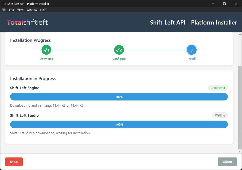 Installation in progress – Engine and Studio