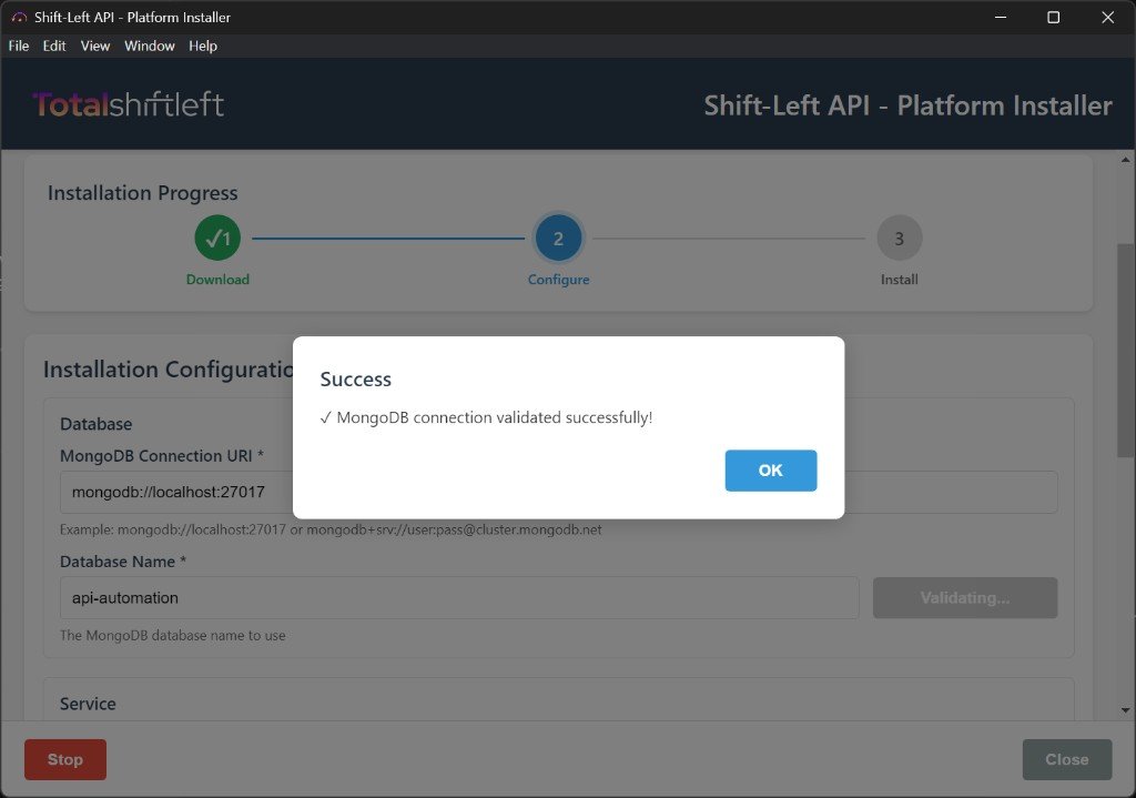 MongoDB connection validated successfully